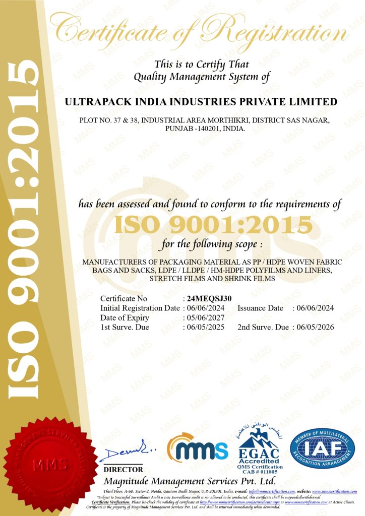 ISO 9001 2015 Certification